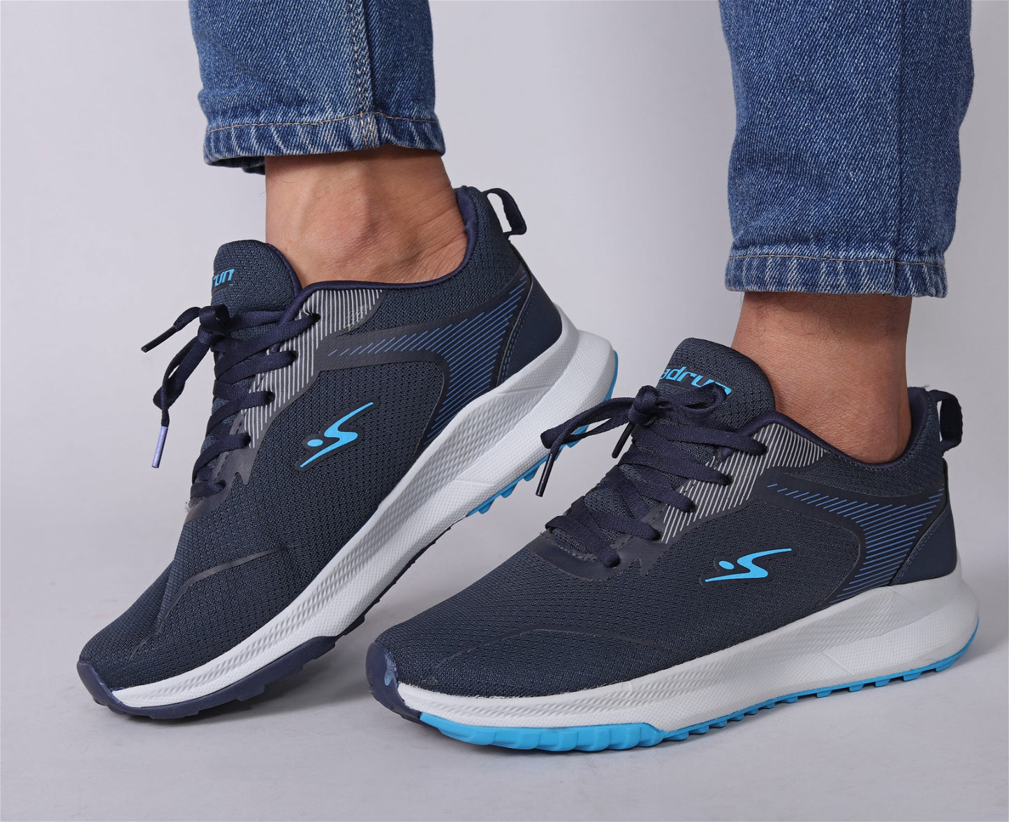 Ad  Blue Top Lace-Up Running Shoes