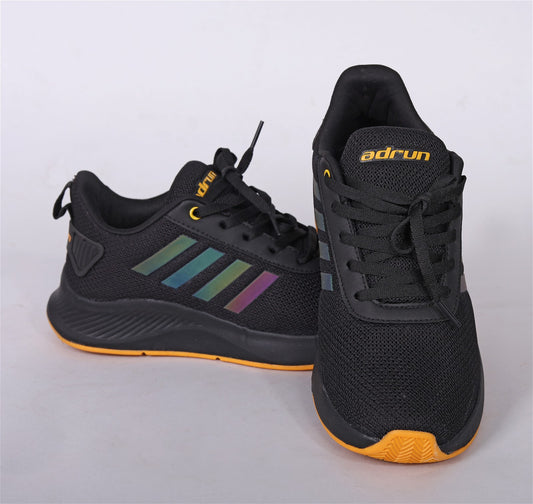 Ad Black Top Lace-Up Running Shoes