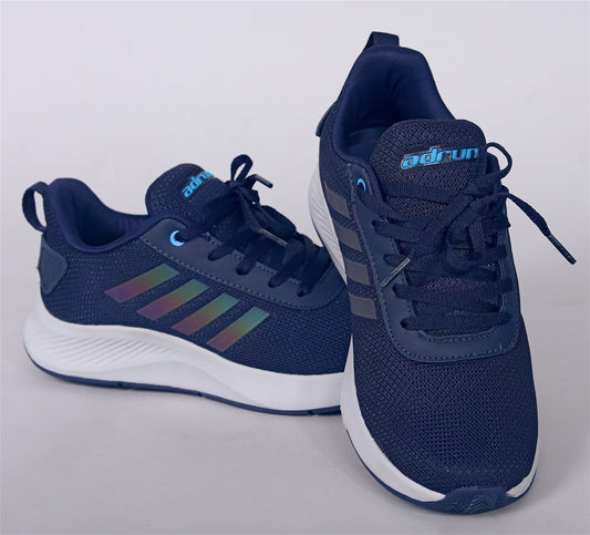Ad Dark Blue Top Lace-Up Running Shoes