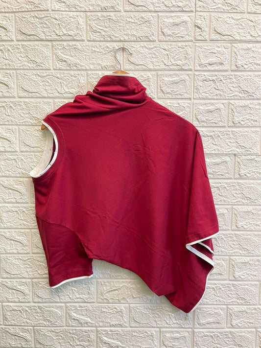 Red Colour Round Neck Mens TShirt