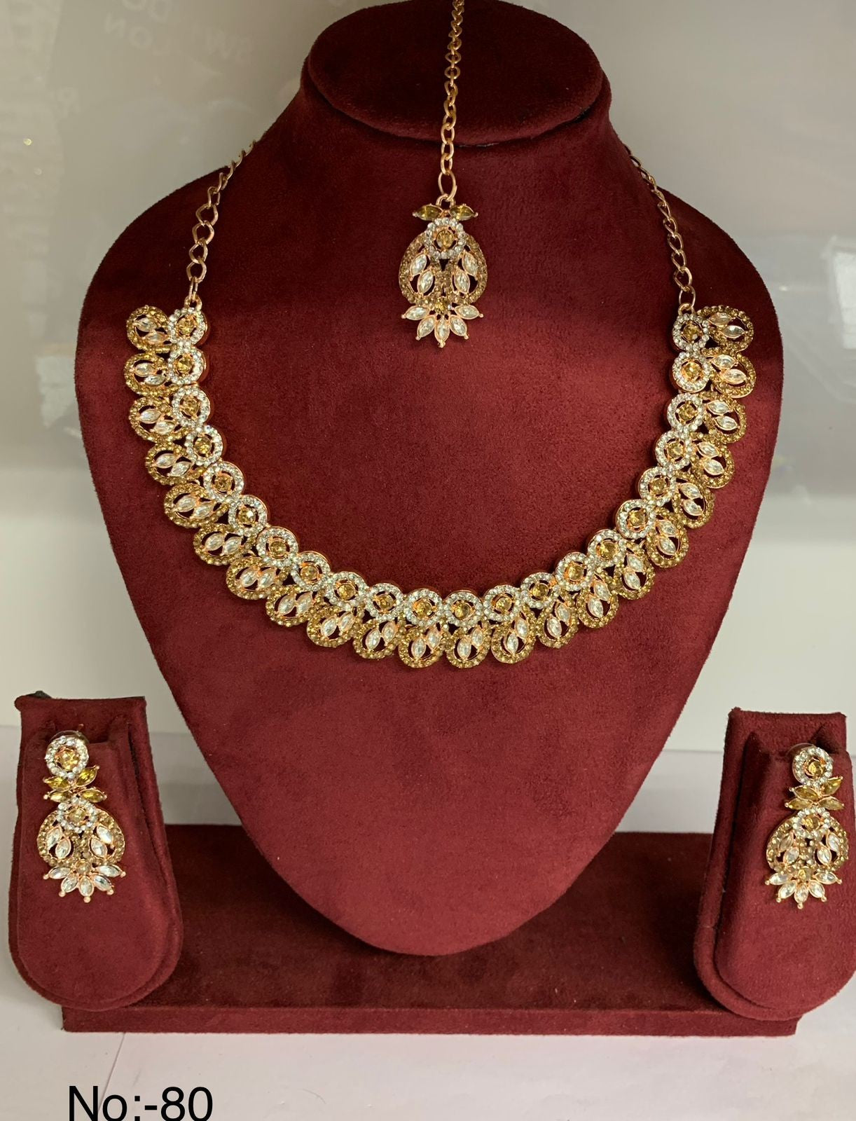 Beautiful Diamond Necklace With Earring