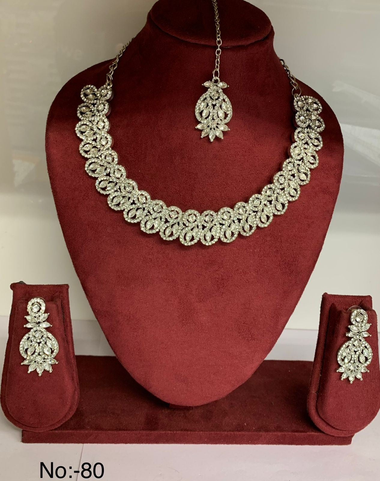 Beautiful Diamond Necklace With Earring