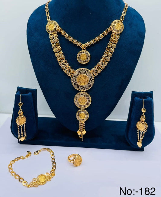 Classical Gold Plated Necklace Set
