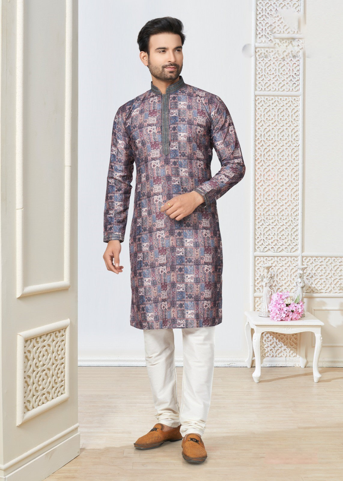 Men Wear Cotton Kurta and Pajama for Wedding