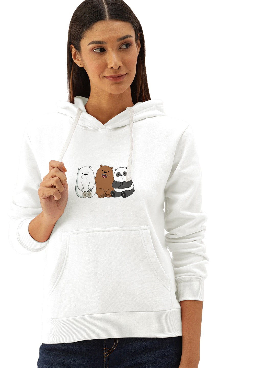 Panda Printed Premium Quality Hoodies For Women