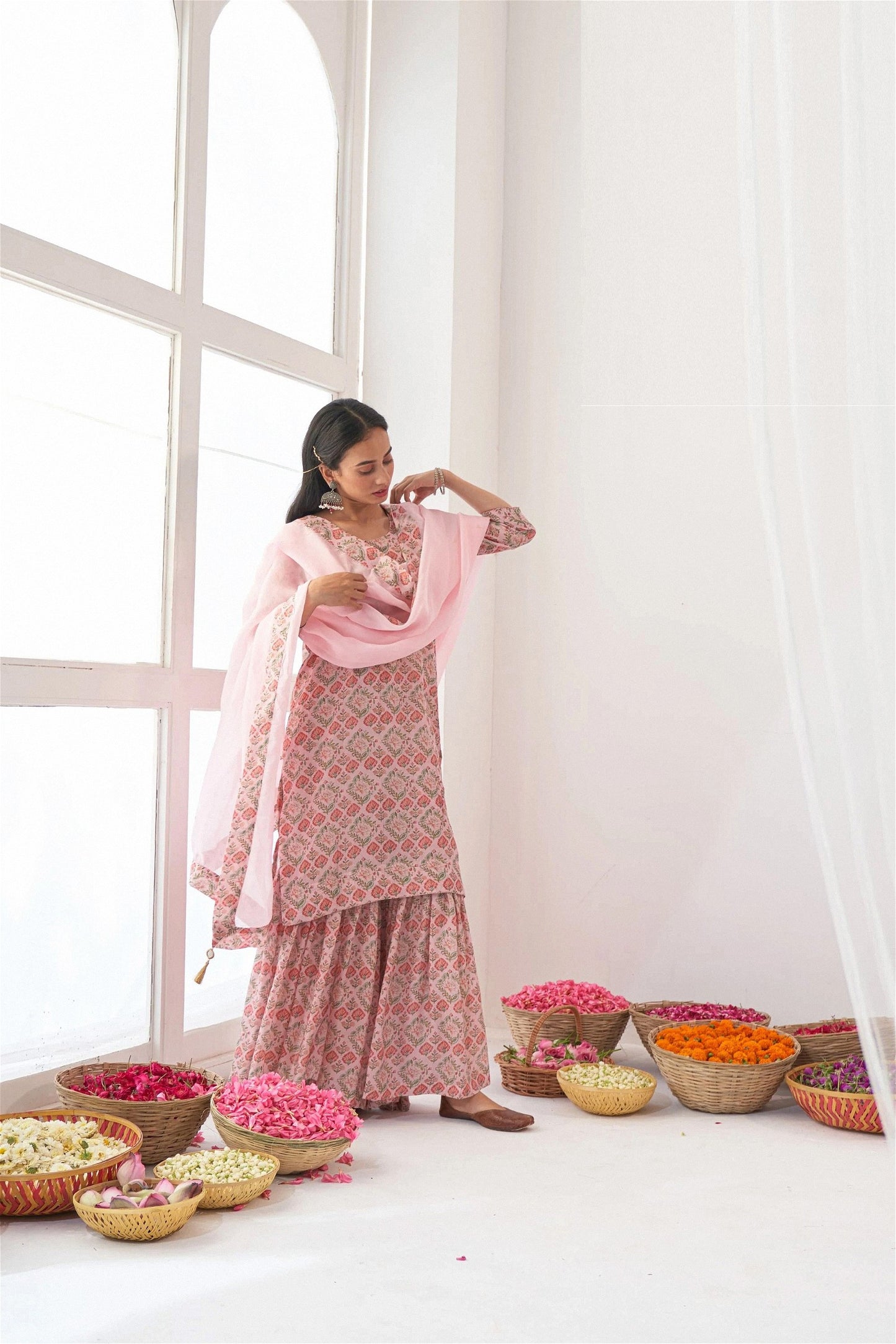 Bbay Pink Masleen Designer Salwar Suit For Women
