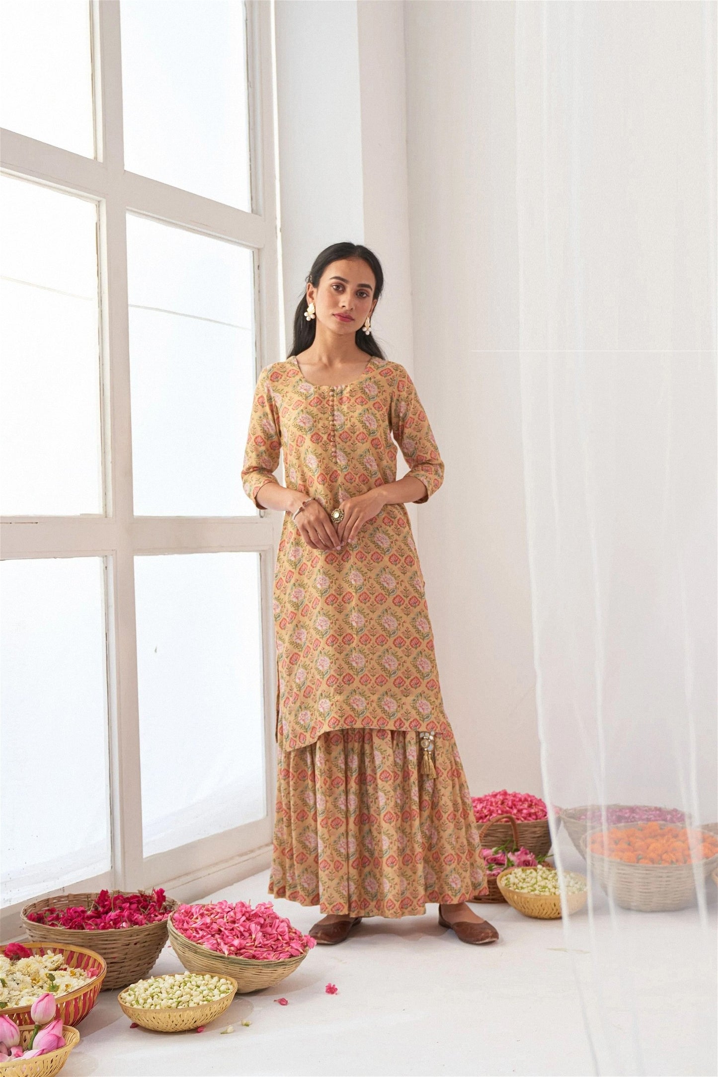 Yellow Masleen Designer Salwar Suit For Women